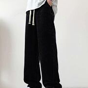 Volné baggy tepláky soft denim dark