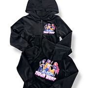 Demon Hunters soft velur mikina BEAT černá