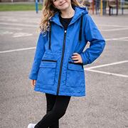 Přechodová parka modrá