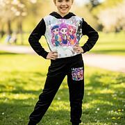 HUNTRIX soft velur souprava BLACK