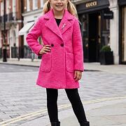 Alpaka kabátek SAINT růžový