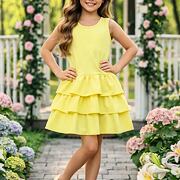 Šaty s vrstvenou sukní sunshine