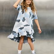 Mash Mnie asymetrické šaty abstract