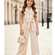 City chic overal béžový