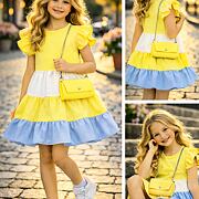 Letní vzdušné šaty Candy s kabelkou sunshine