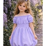 Sweetie šaty s balonovou sukní fialové