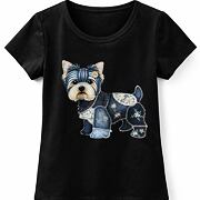 Yorkshire patchwork triko černé