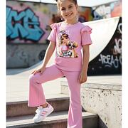 CUTIE blůzka + zvonáče pink