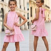 Mini chic šaty s puntíky růžové