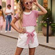 Marbella chic letní set white/pink