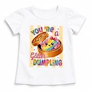 Squishy dumpling triko GLITTER bílé