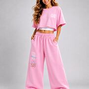 PERFECT maxi volné lounge tepláky pink
