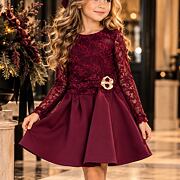 Sváteční šaty Elegance bordo