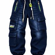 Super thermo soft denim kapsáče blue/green