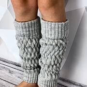 Teplé návleky - light grey