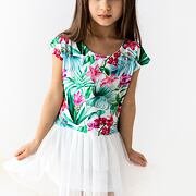 Lily Grey šaty s tylem tropicana