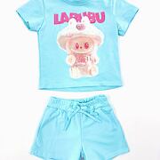 Labubu letní sporty set tyrkys