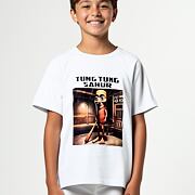 Tung tung tung Sahur triko bílé