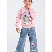 Labubu mikina + volné džíny