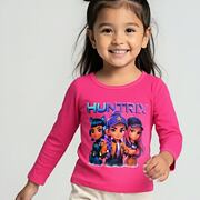 Huntrix triko s dlouhým rukávem malinové