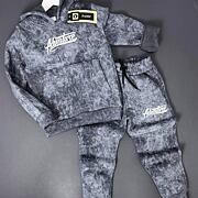 Adventure zateplená souprava acid wash dark