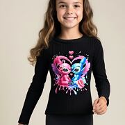 STITCH teplá blůzka černá