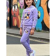 Huntrix soft velur souprava fialová