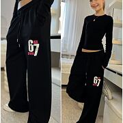 Lounge Six Seven volné tepláky černé