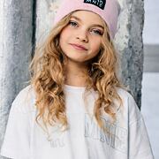 MASH MNIE žebrovaná čepice sweet pink