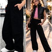 Cargo volné kapsáče černé