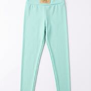 Stretch žebrované legíny mint