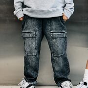 Mash Mnie cargo soft jeansy dark