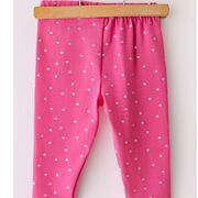 Lily Grey fresh cotton 3/4 legíny dots pink