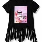 Kitty boss triko s třásněmi černé