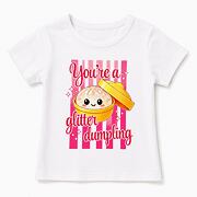 Squishy dumpling triko GLITTER bílé