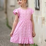 Růžové madeira šaty