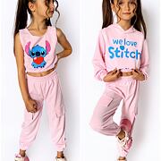 Lilo & Stitch sporty trojkomplet pink