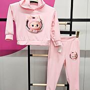 Labubu soft velur tepláková souprava SWEET pink