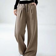 Široké relax tepláky MIU cappuccino