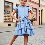 Mušelínové šaty blue