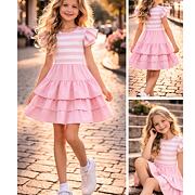 Letní romantic šaty růžové