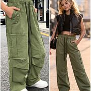 Cargo volné kapsáče khaki