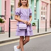 Letní hispánské šaty lila