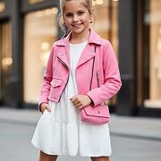 Růžový křivák s kabelkou