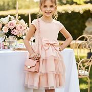 BOW slavnostní šaty lososové