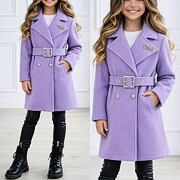 Flaušový kabátek MIA lila