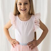 Lily Grey blůzka s tylovými rukávy peach