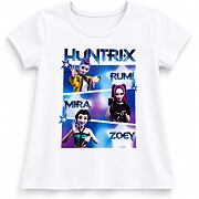 Huntrix triko bílé