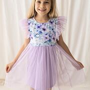 Lily Grey PREMIUM šaty s tylem LILA