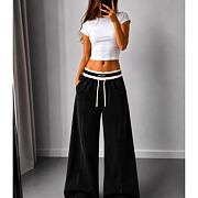 Soft denim široké kalhoty DREAM dark